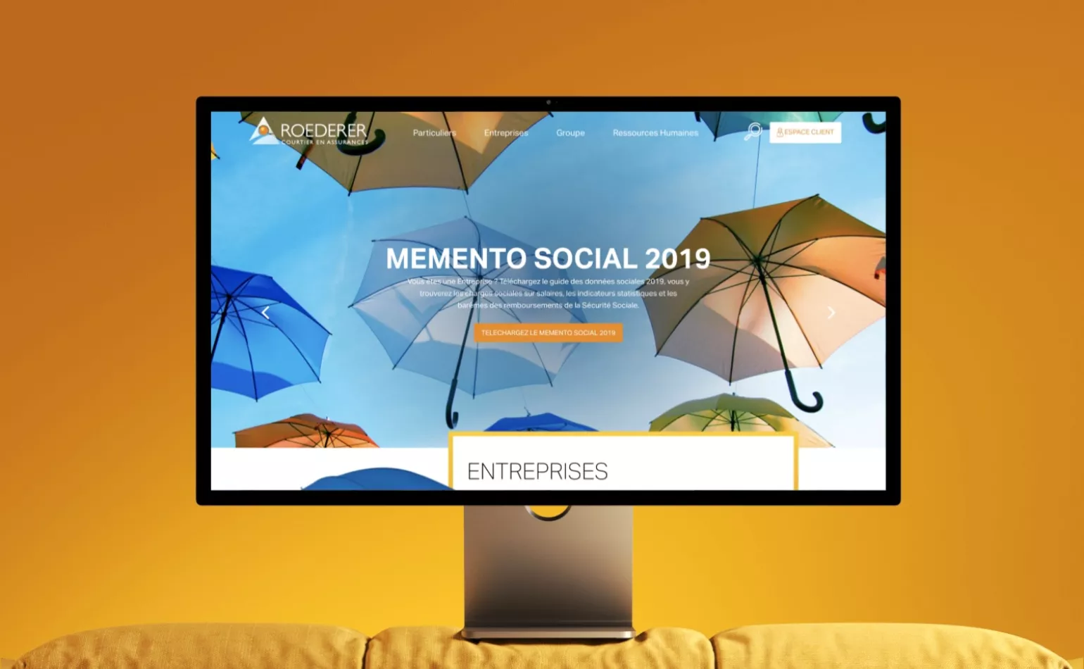 Aperçu de la plateforme web Drupal de Roederer soumise à un audit technique complet par l'agence AODB.