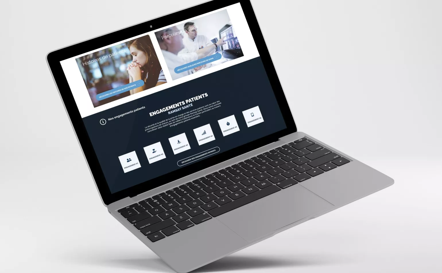 Aperçu du portail adhérent Drupal de Ramsay soumis à un audit technique complet par l'agence AODB.
