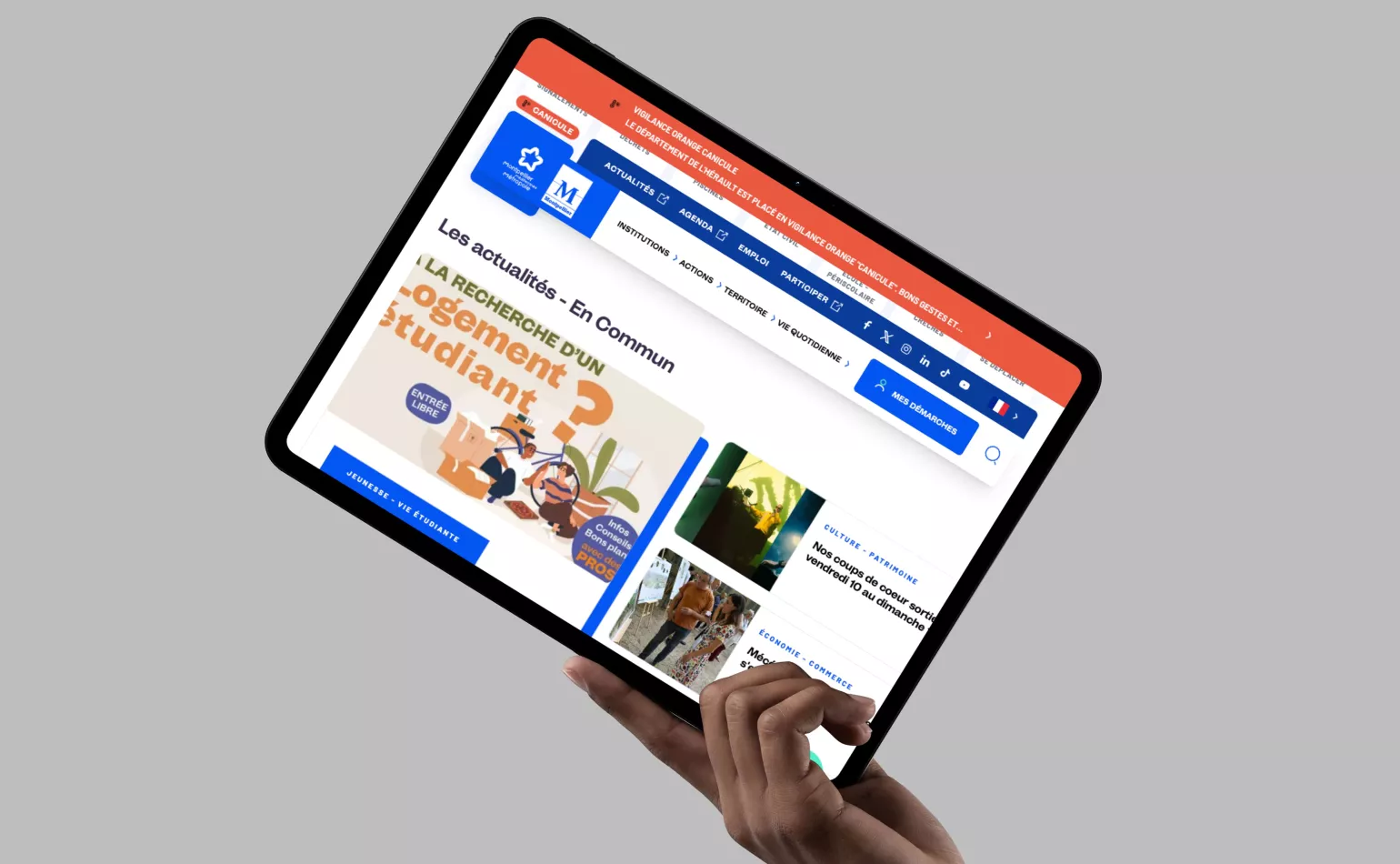 Organisation et pilotage agile Kanban pour l'évolution et la performance de l'éco-système du site internet Drupal de Montpellier Méditerranée Métropole