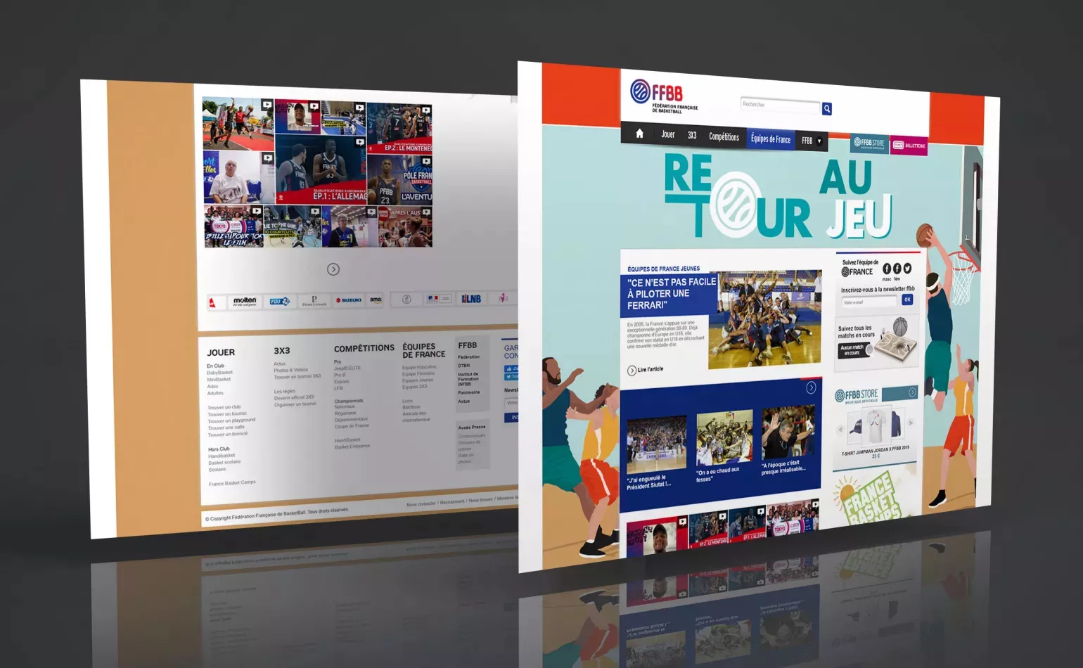 Organisation et pilotage agile Kanban pour la refonte et l'évolution du dispositif multi-sites Drupal de la Fédération Française de Basketball.