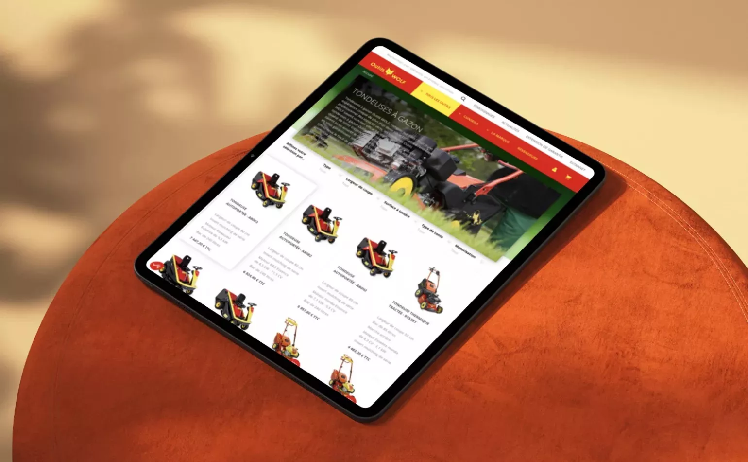Organisation et pilotage agile Kanban pour la refonte, la maintenance et l'évolution de la boutique en ligne Drupal Commerce d'Outils Wolf.