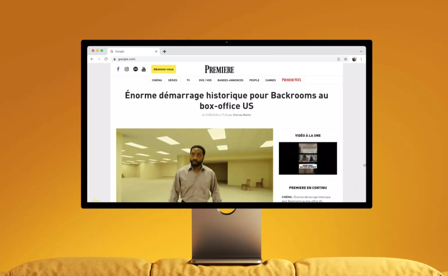 Aperçu de la plateforme web Drupal de Première Magazine, entièrement repensée et modernisée par l'agence AODB.
