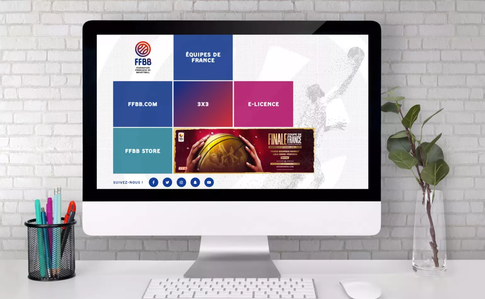 Nouveau site internet de la Fédération Française de Basketball reposant sur un socle unique Drupal par AODB.